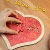 Wooden Love Puzzle Educational Toy, Handmade Gift for College Students, Boys, Girls, Valentine's Day, or Birthday.
