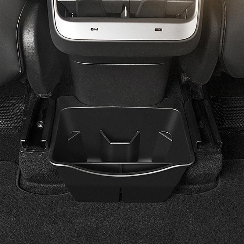 Для Tesla для модели Y ящик для хранения под сиденьем Для модели Y Органайзер для задней центральной консоли Органайзер для сидений 2-го ряда Для салона автомобиля