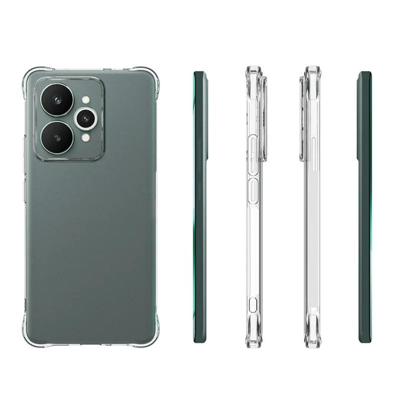 For Realme 15 5G Clear TPU Case WANLONFENG TM Series 2.0mm Phone Back Cover