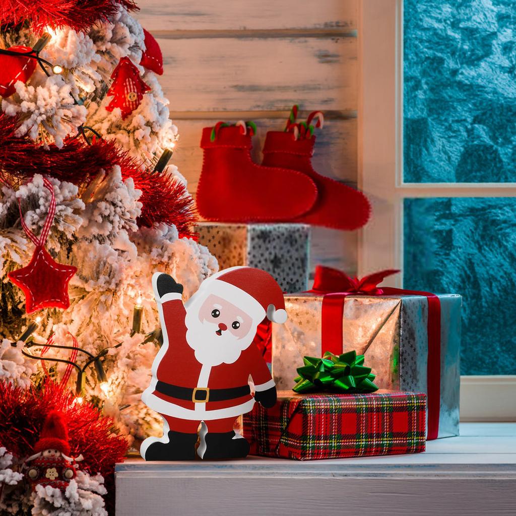 Snowman Christmas Decorations Indoor, Cute Snowman Winter Tiered Tray Decor Set Of 3, Wooden Snowman Xmas Table Decoration For Party Home Shelf Door