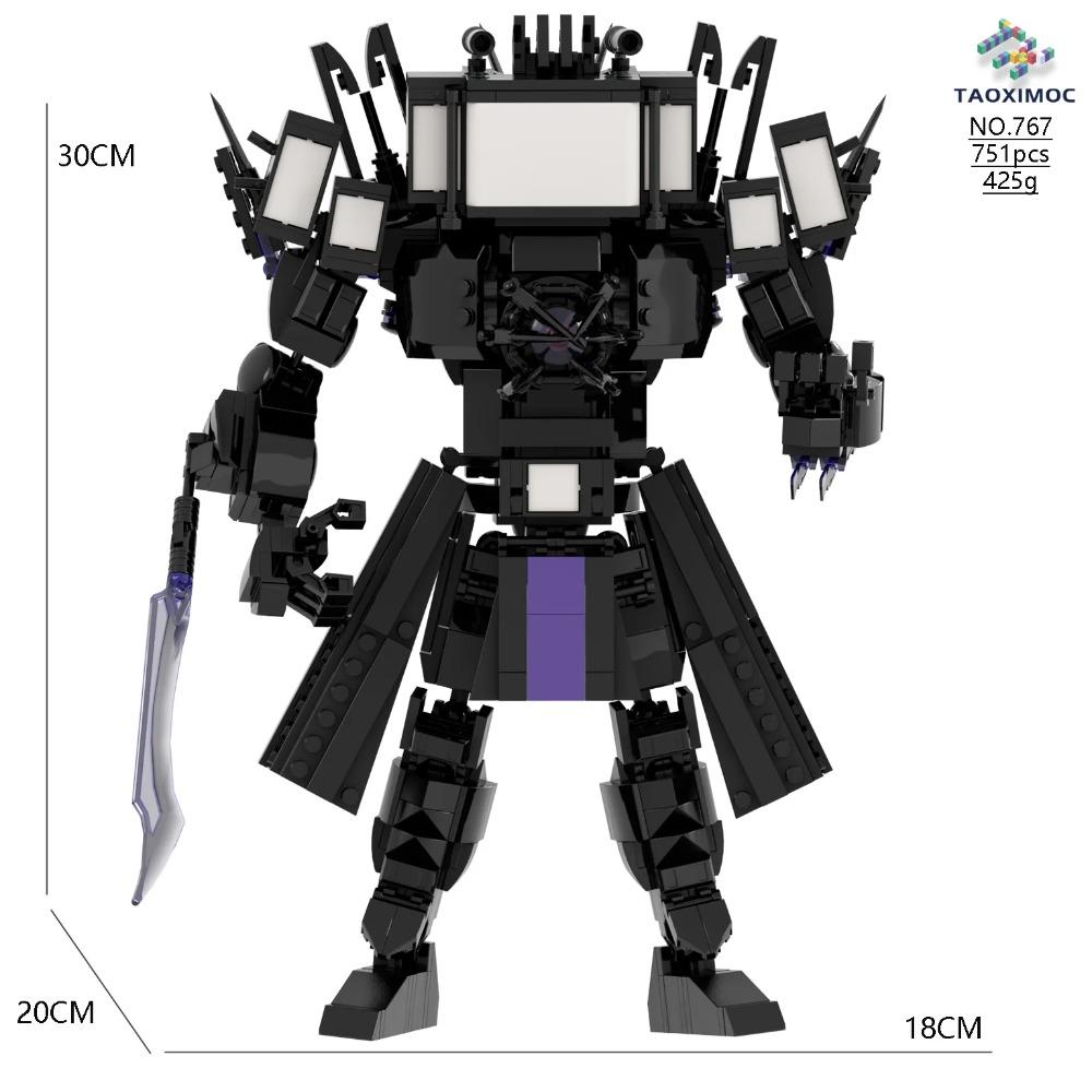 Skibidi Туалет Титан ТВ Человек Спикер Игра Ужасов Боссы Камара Строительный Блок Мультяшная Кукла Модель Дети День Рождения Хэллоуин Подарок