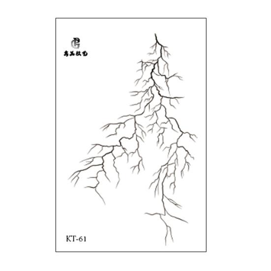 Временные татуировки-наклейки на Хэллоуин с красным узором, легко наносимые поддельные татуировки, водонепроницаемые украшения для вечеринок