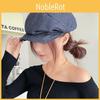 Color Solid Simple Pleated Design Women Casual Summer Sun Shading Beret Denim