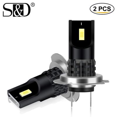 2шт Высокая мощность H11 Led H7 H8 9005 9006 HB4 HB3 Автомобильные светодиодные противотуманные фары CSP Лампы постоянного тока 12 В Автоматические противотуманные фары Дневные ходовые огни 6000K Белый Желтый Синий