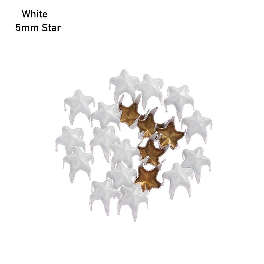 20Pcs 5/6mm Handmade Star Buckles Decor Sewing Accessories Love Buttons Buckles Doll Clothing