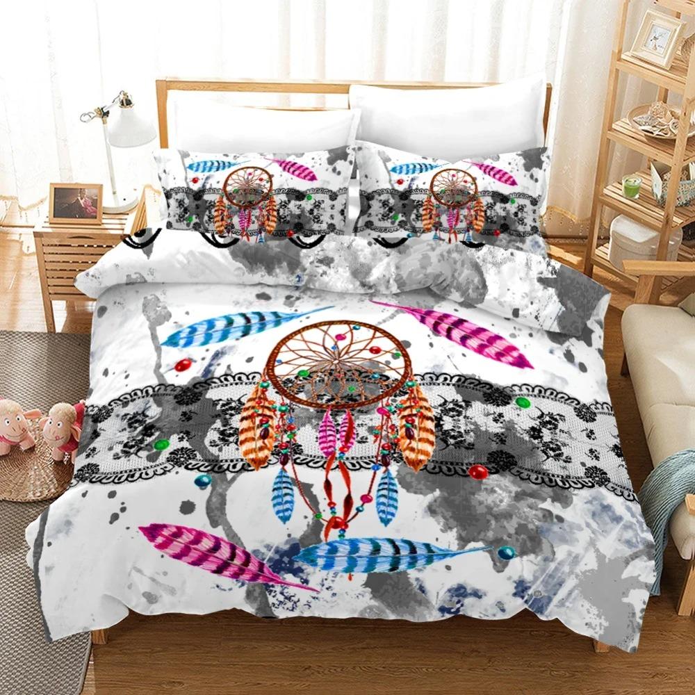 Luxury Bed Cover Sets Dream Catcher Super Soft Comfortable Bedding Set Super King Pillowcases Quilt Cover Boho Wholesale