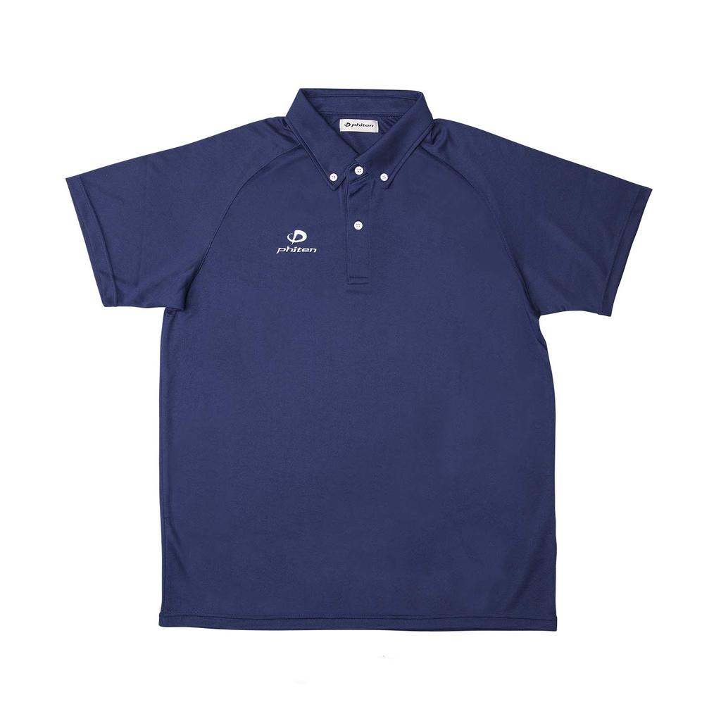 Phiten Lightweight Polo Shirt, Navy, 3XO