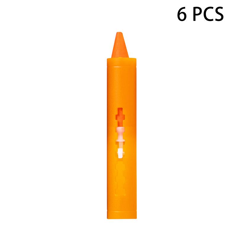 6 шт. Моющиеся мелки для ванны, Разноцветные рисунки в ванной, Легко смываемые мелки, Детская разноцветная забавная художественная игрушка, Мелок для граффити в ванной