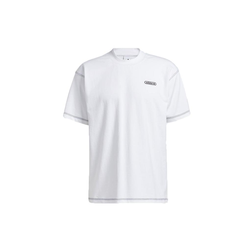 Adidas Originals Trefoil Ww Ss Tee Embroidered Logo Crew Neck Sportswear T-Shirt Men Tops White GN3810