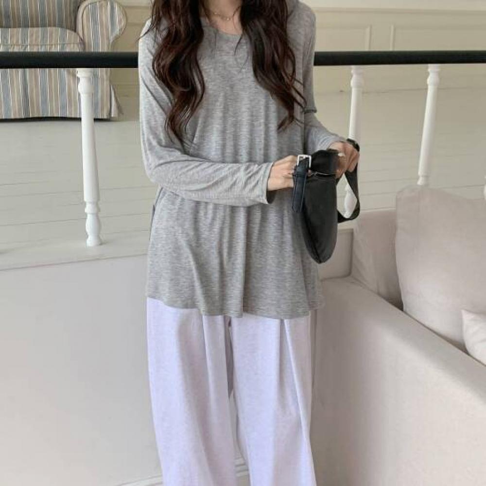 New Arrivals Open Run Balloon SweatPants Curved Big Size Banding Waist Pants