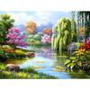 5D DIY Diamond Painting Four Seasons Landscape of the Woods Diamond Embroidery Cross Stitch Kit Full Rhinestone Mosaic Home Decor