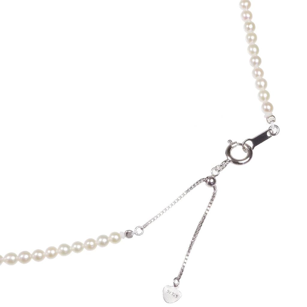 Pearl Music Pearl Necklace Rinju Freshwater Pearl Baby Pearl Necklace Unisex 3-3.5mm Women's