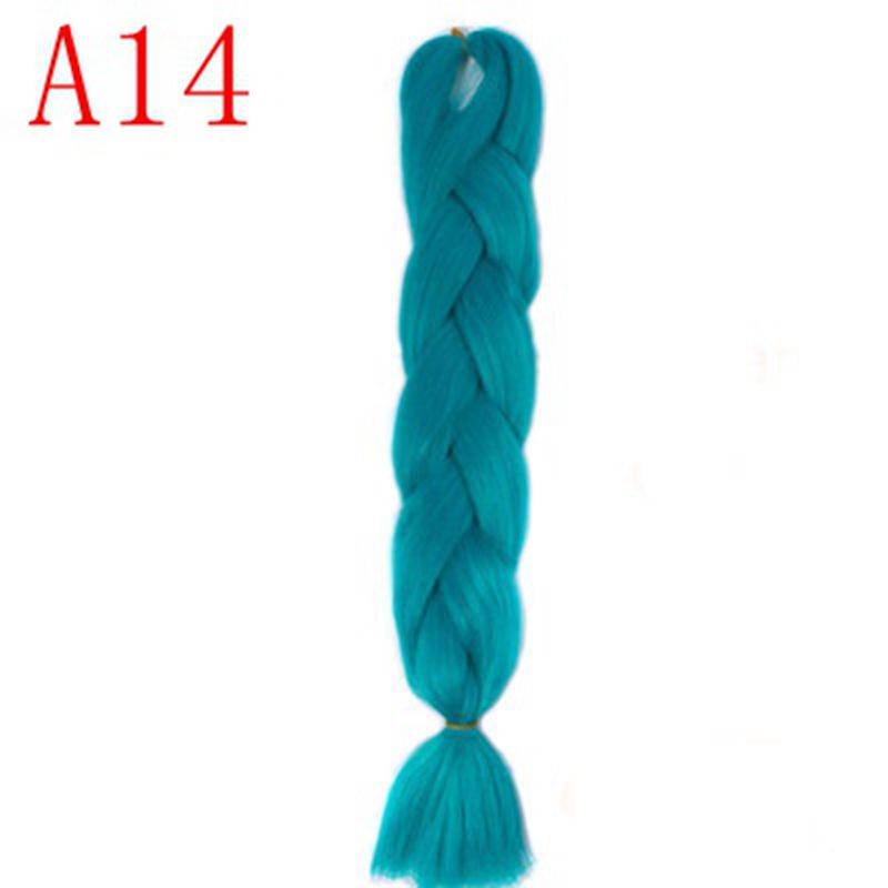 Ombre Hair Jumbo Braids Волосы Синтетические наращивания волос для женщин Розовый Красный Синий 102 Доступных цвета