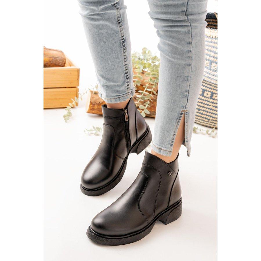 Женские повседневные ботильоны из натуральной кожи на низком каблуке