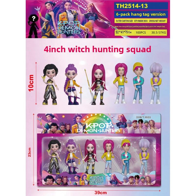 K-Pop Новая группа девушек-охотниц на демонов Мужская группа Фигурка Модель Слепая коробка Tide Play Кукла Украшение