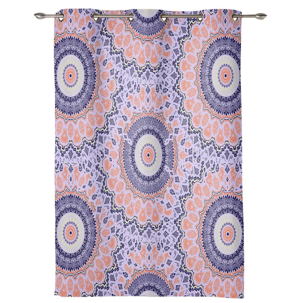 Indian Abstraction Line Curtains for Bedroom Living Room Window Curtain Treatments Blinds Kitchen Home Decor Drapes