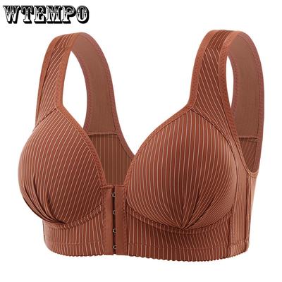 Бюстгальтеры больших размеров с застежкой спереди, женское нижнее белье без косточек, собирающие бюстгальтеры, бюстгальтеры для поддержки груди сбоку