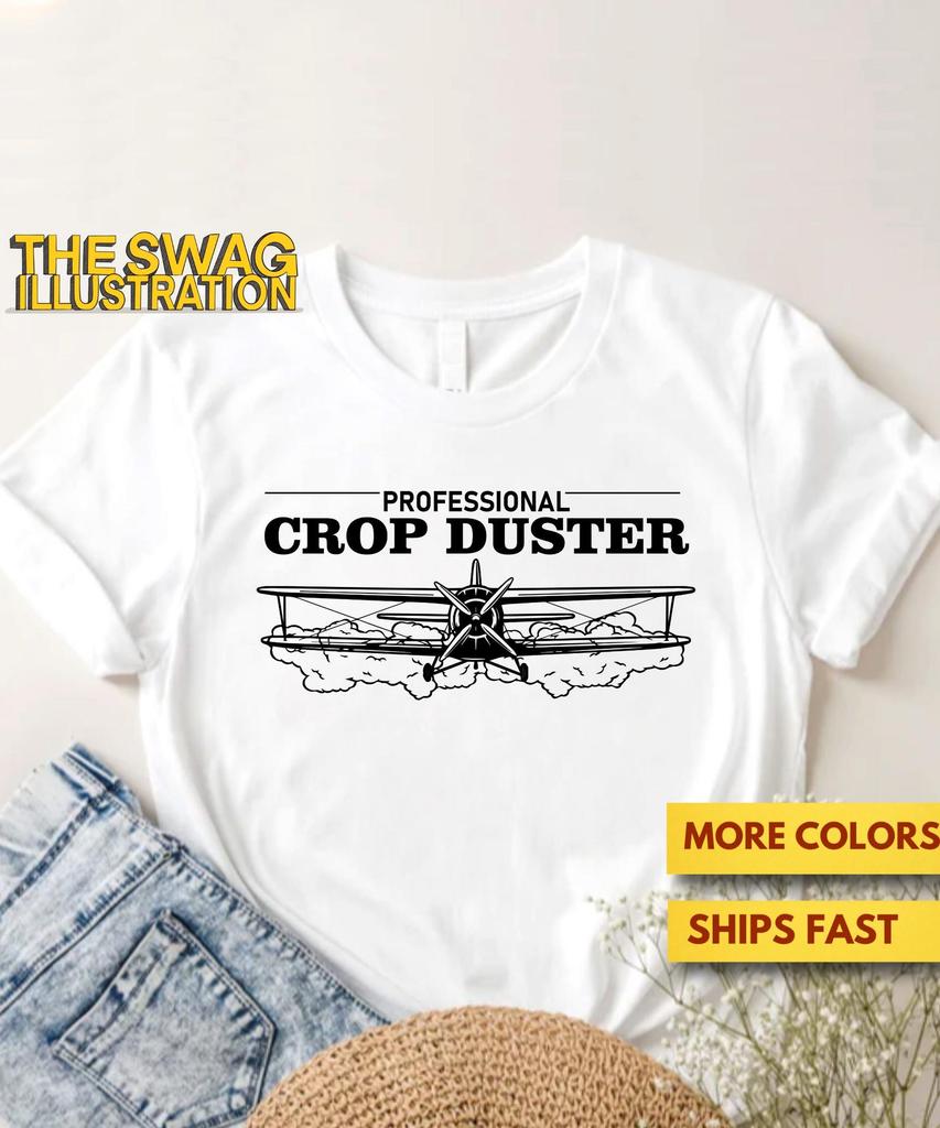 Professional Crop Duster Shirt, Funny Fart Humour Shirt, Fart Pun GifT shirt, Ultra Soft Premium Tee