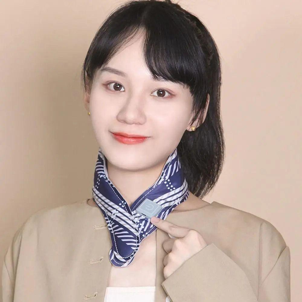 Adjustable Temperature Electric Heated Scarf Folding Neck Warmer Thermal Neckerchief  Stiffness