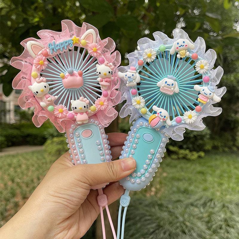 Children's DIY Mini Portable Fan Kit - Cream Glue & USB Handmade Handheld Fan