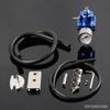 Universal Aluminum 0-140 Psi Adjustable Fuel Pressure Regulator+Gauge+Hose Kits