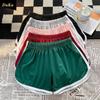 Sports Shorts Women Summer Ladies Outside Wearing White Home Casual High Waist Loose