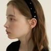 Mini Pearls Point Velvet Headband