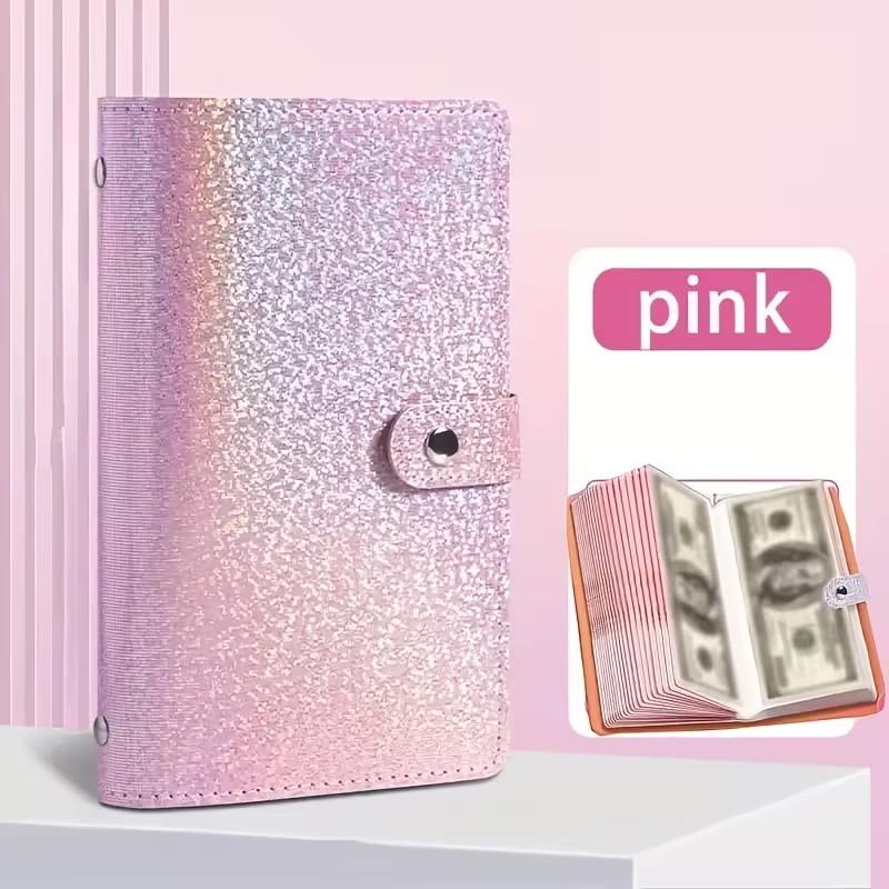 Portable Cash Envelope Binder Wallet A6 Size Money Planner Organizer for Kids Students and Household Budgeting