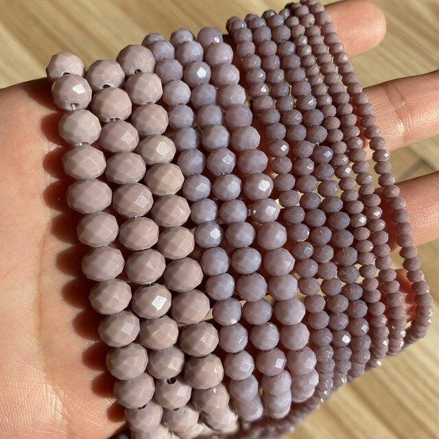 3/4/6/8 мм граненые круглые австрийские хрустальные бусины, блестящие стеклянные бусины-распорки Rondelle для рукоделия, изготовления ювелирных изделий, сделай сам, браслет 15 ''