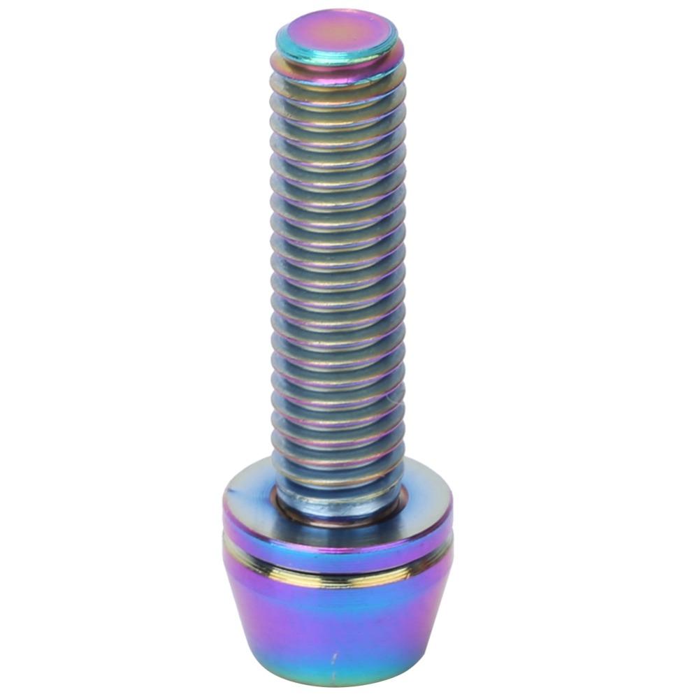 3PCS Titanium Alloy Bike  Stem Bolts Hex Tapered Head Bicycle Disc Brake Screws  Bike Maintenance
