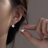 Cute 925 Sterling Silver Simple Little Flower Earrings Fashion Jewelry and Korean Earring Party Gift