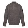 Men's Marl Knitted Zip Neck Sweatshirt