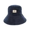 Totonoi Japan Washable Sauna Hat with Brim (Navy) for Men and Women