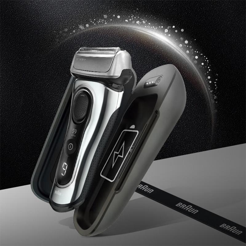 Braun Электробритва S9 Active 9077cc с 5-в-1 центром ухода и дорожным футляром для зарядки