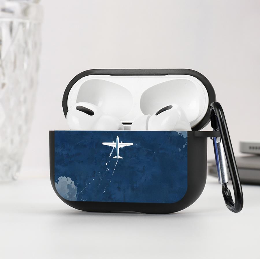 Глубокий Синий Облачный Морской Самолет Чехол Для Airpods Pro 4 3 Pro2 1 Pro3 2 Чехлы Для Наушников Обложка