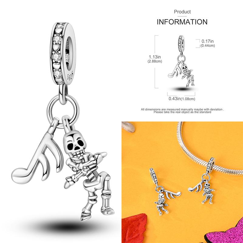 Медные Рождественские Хэллоуин Тыква Подвески Шармы Бусины Подходят для Оригинального Браслета Ожерелья для Женщин Сделай Сам