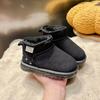 2024 New Girl Snow Boots Warm Plush Kids Winter Ankle Boots Fashion Outdoor Versatile Children Causal Cotton Boots Breathable