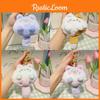 Whimsical Plush Cat Toy With Squeaking Feature In Cheerful Color Variants