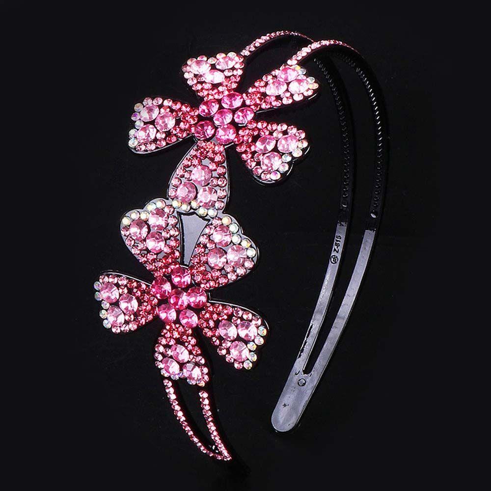 Domand Hair Hoop With Gear Flower Headband Korean Hairbands Rhinestone Headband Women Hair Hoop