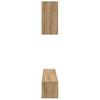 Wall Mounted TV Cabinet Set 5 pcs Artisan Oak Wood Based Material