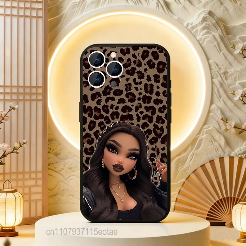 Fashion B-Bratz DollS Black Soft Case For iPhone 17 13 14 15 11 16 12 Pro Max Pro Max Plus E Air Mini Phone Cover Shell