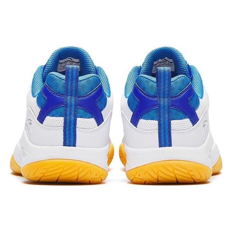 Anta Амортизирующие износостойкие низкие кроссовки для бадминтона мужские синие белые 912353301-3