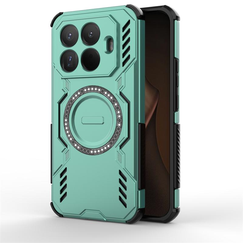 Для чехла Xiaomi 15T Pro Xiaomi 15T Pro Противоударная броня Магнитная адсорбция Беспроводная зарядка Задняя крышка Для чехла Xiaomi 15T Pro