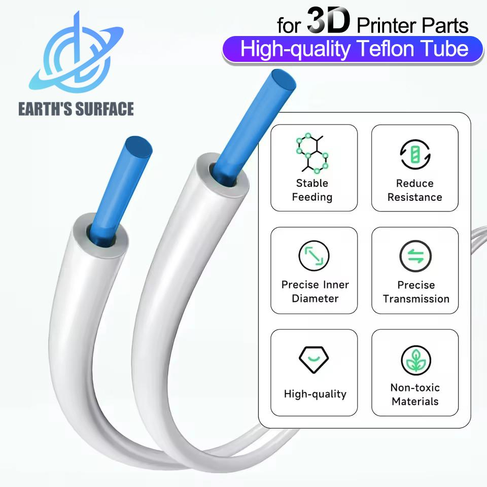 Запчасти для 3D-принтера Creality K1C Ender 3 V3 Bowden Экструдер PTFE Трубка для J-head Hotend 1.75мм Филамент ID 2мм OD 4м PTFE ID 25
