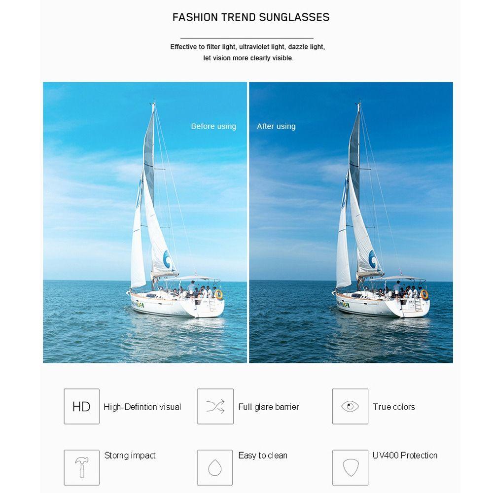 Street Decoration Clear Rimless Rectangle Sunglasses Shades Eyewear Uv400 Ocean Lens Sun Glasses Travel Party Sunglasses