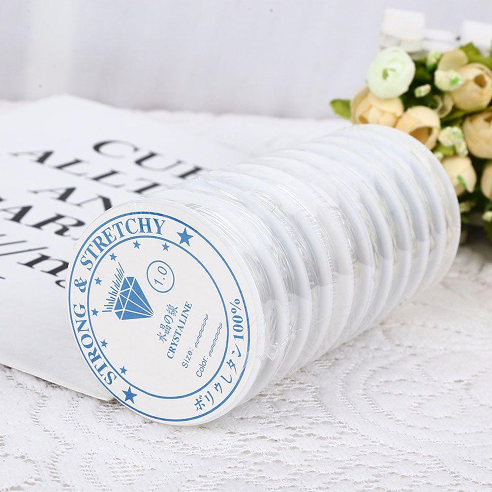 1 Roll Bracelet Clear Beading Elastic Cord Stretchy Transparent String Elastic Cord Elastic