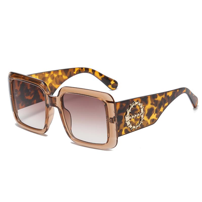 New metal decorative sunglasses women's sunglasses trendy European and American ins UV protection sunglasses