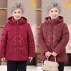 Winter Down Cotton-padded Clothes Women's Down Thickened Cotton-padded Clothes Jacket Old Lady Hooded Cotton-padded Jacket