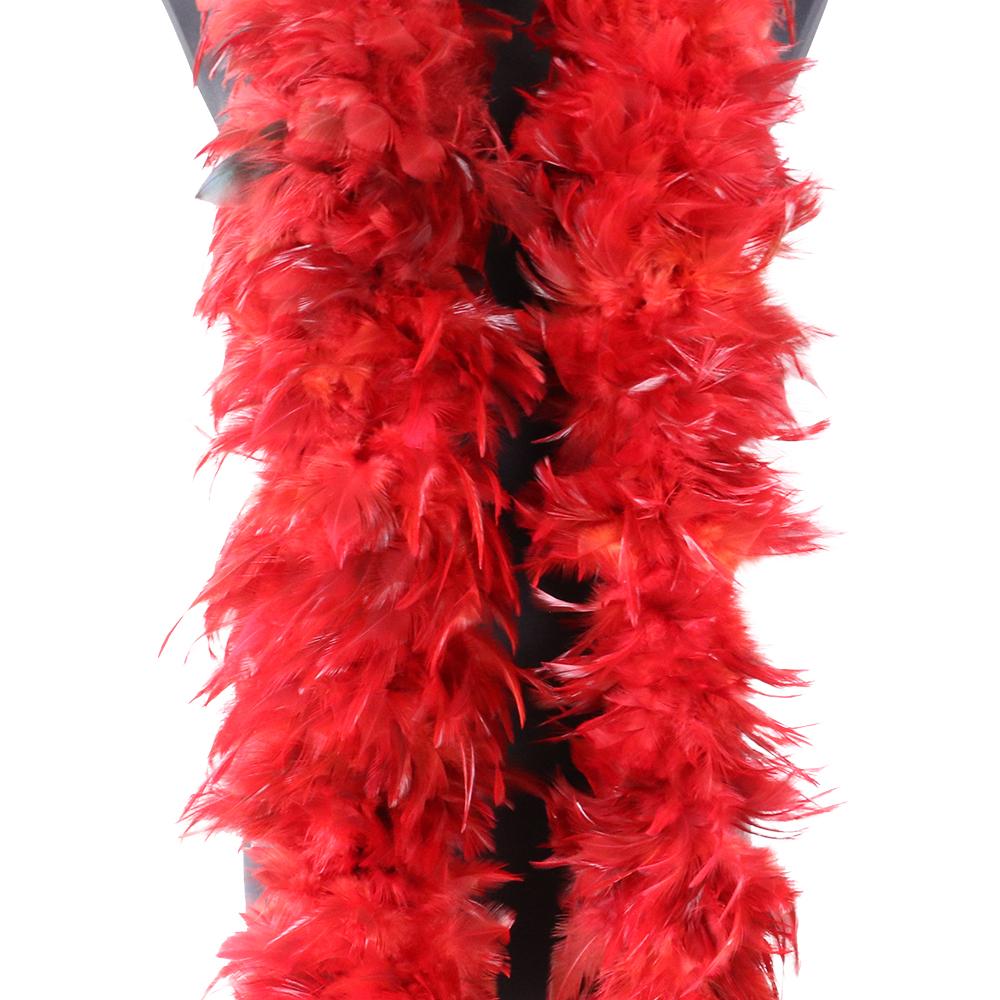 DIY 2meters Thicken Rooster Feathers Boa Crafts Natural Chicken Feather Scarf Making Carnival Party Clothes Handicraft Accessories