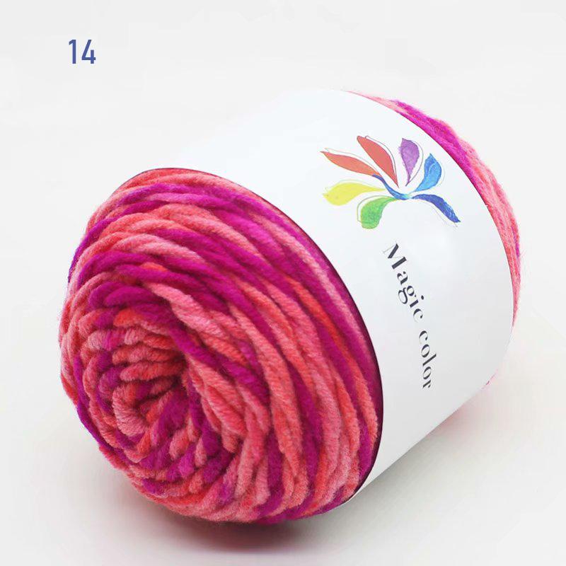 50 г/моток Взрослый шарф Разноцветное секционное крашение 8 нитей Хлопковая пряжа Пряжа Сделай сам Ручное вязание